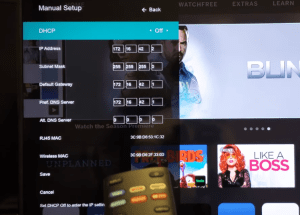Change network dns settings on vizio TV